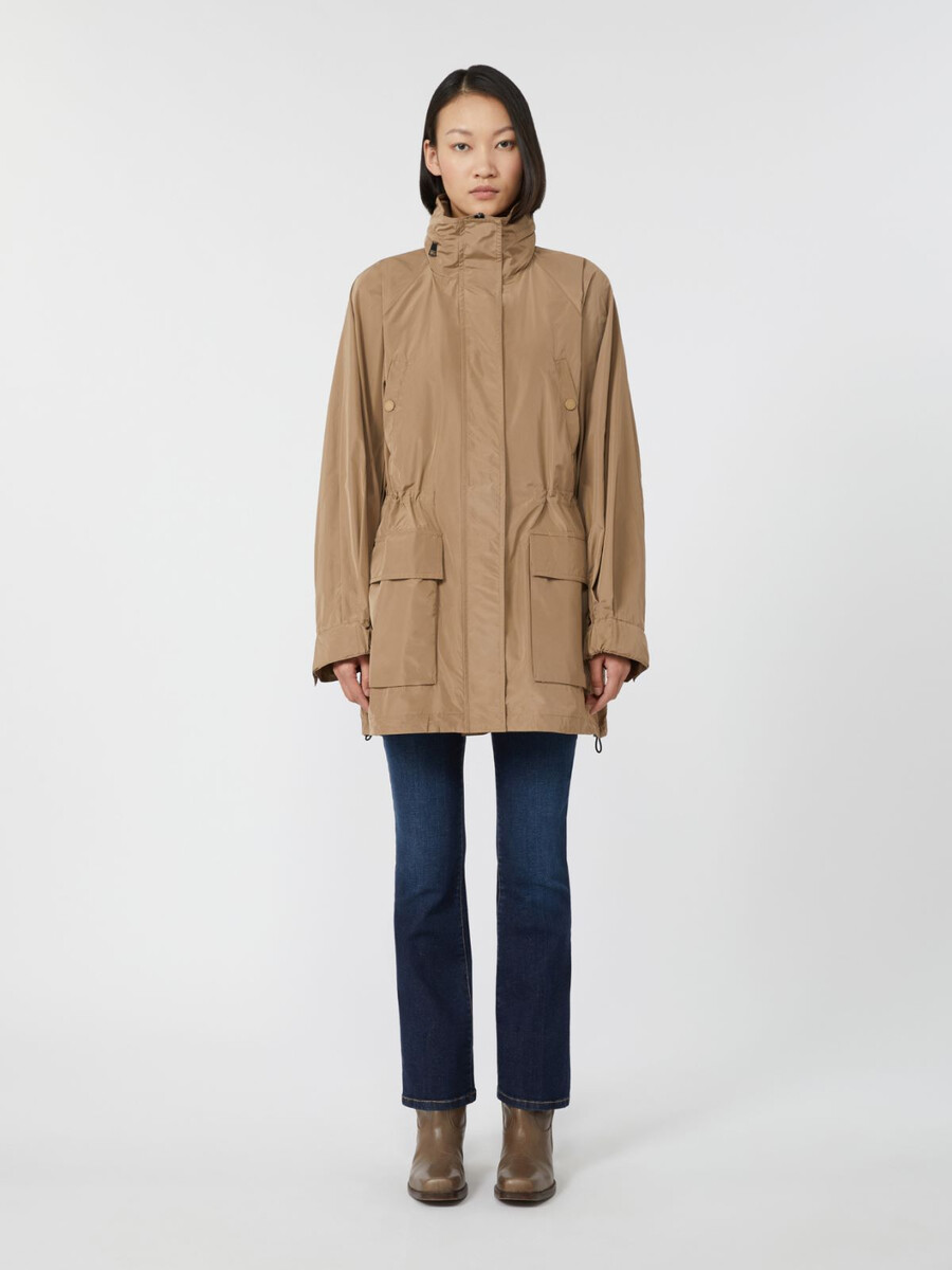 water-repellent taffeta windbreaker - marron glace