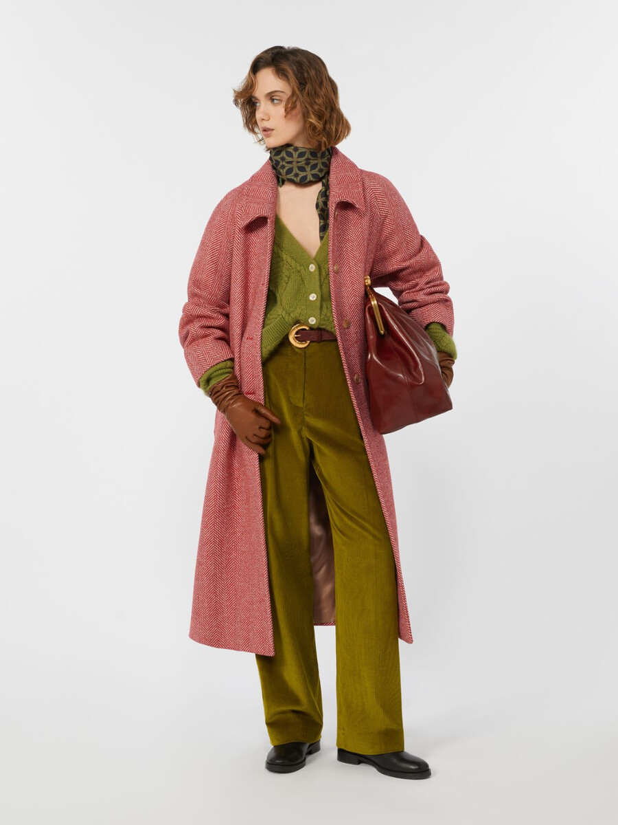 mohair blend cardigan - green