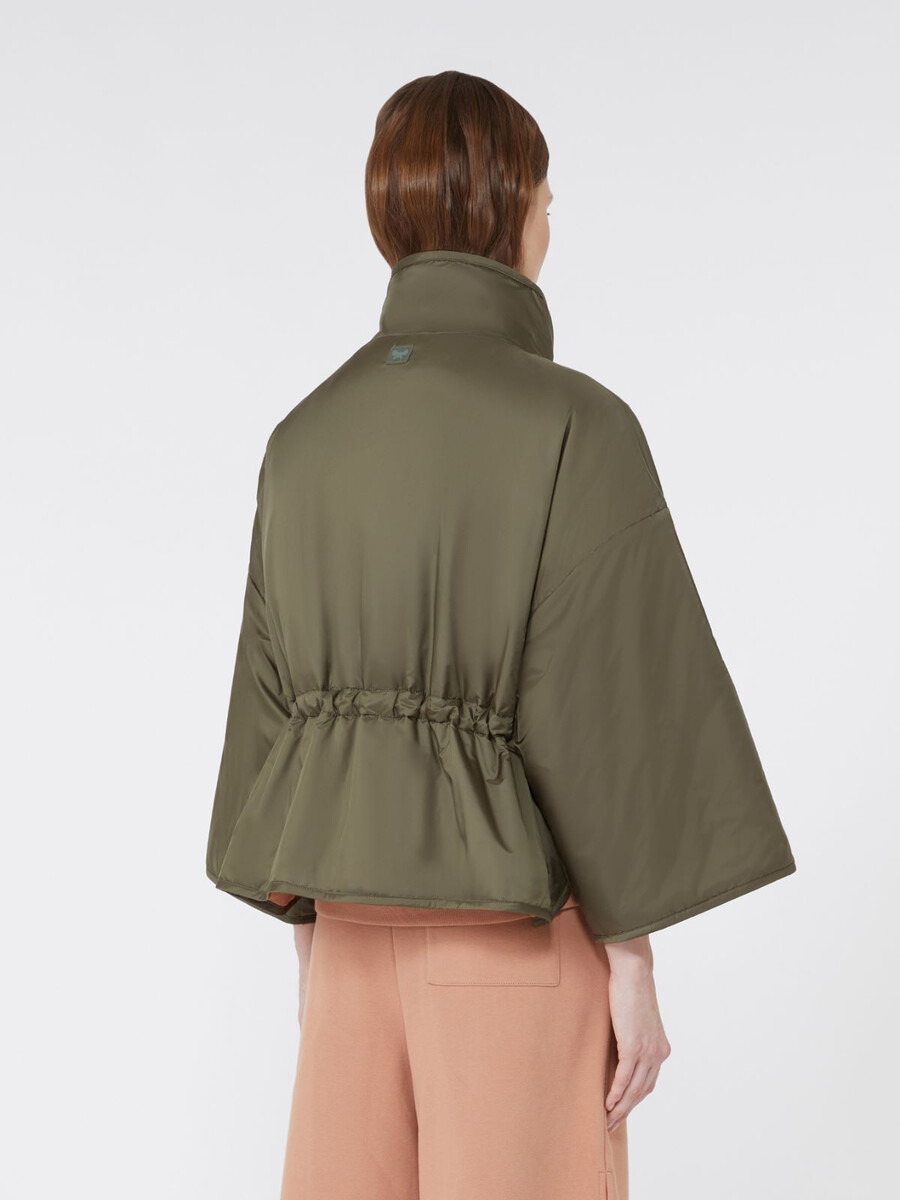 reversible water-repellent canvas jacket - kaki