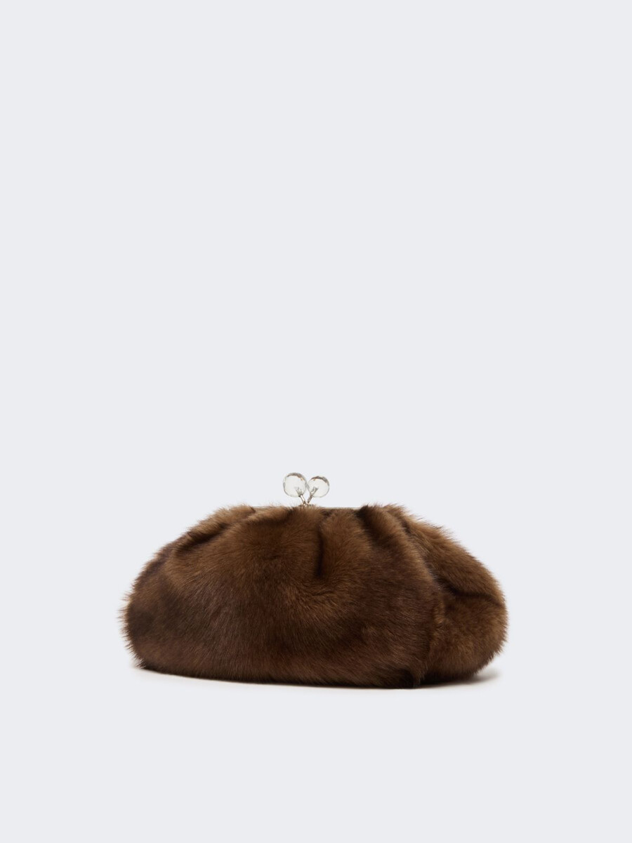 medium sheepskin pasticcino bag - caramel