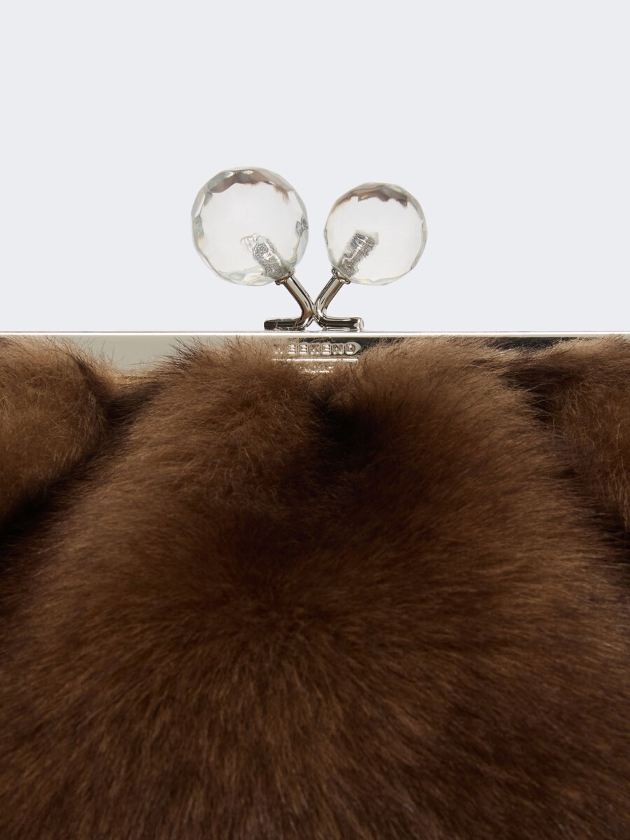 medium sheepskin pasticcino bag - caramel