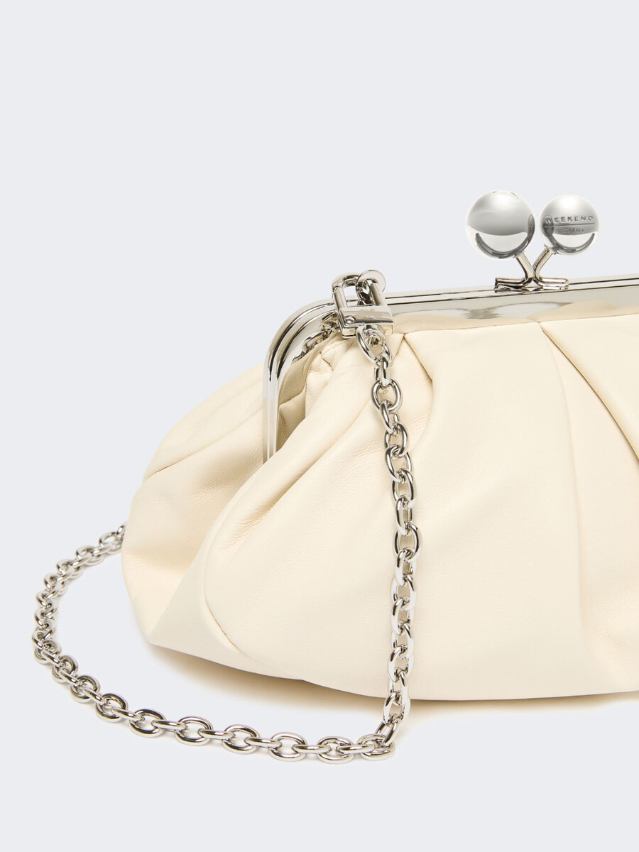 small sheepskin pasticcino bag - ivory