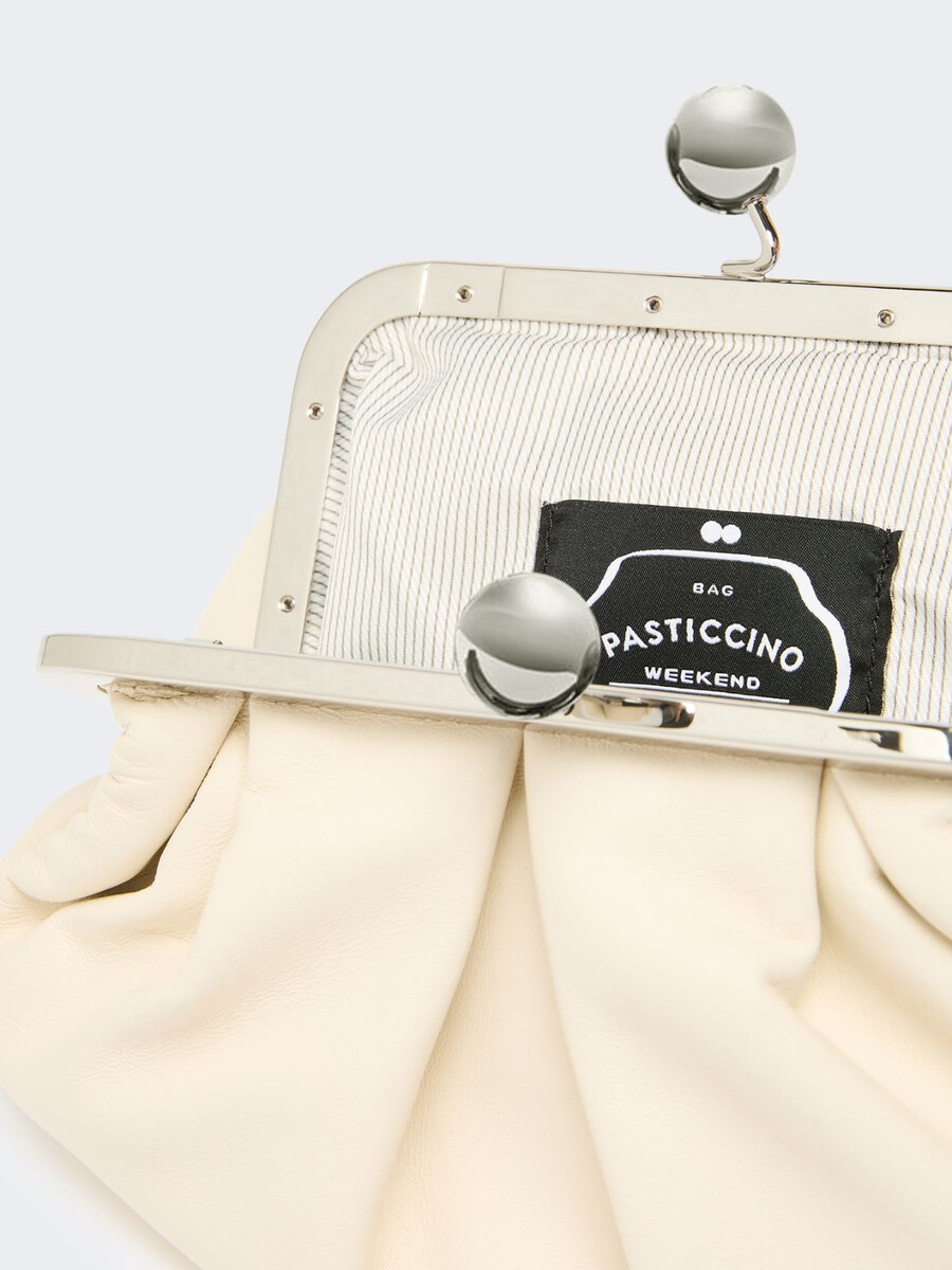 small sheepskin pasticcino bag - ivory