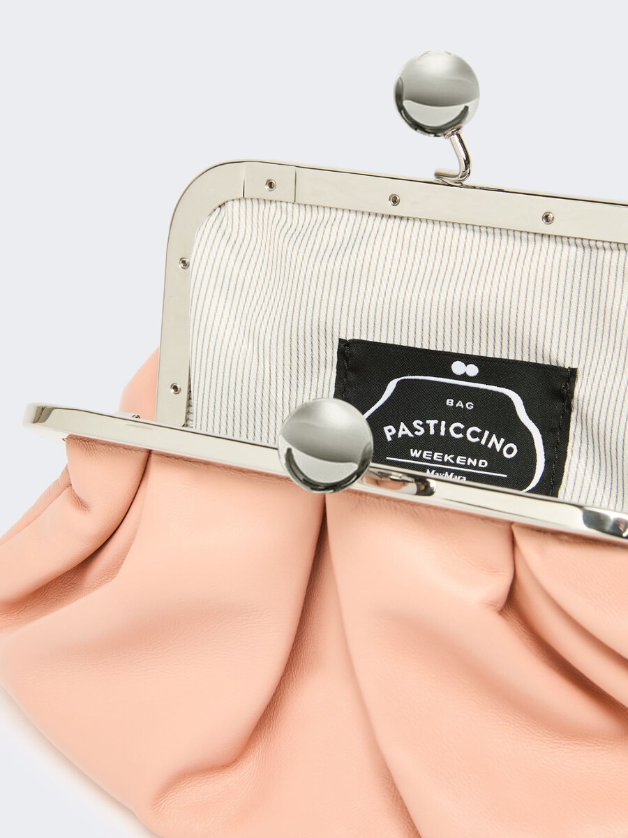 small sheepskin pasticcino bag - antique rose
