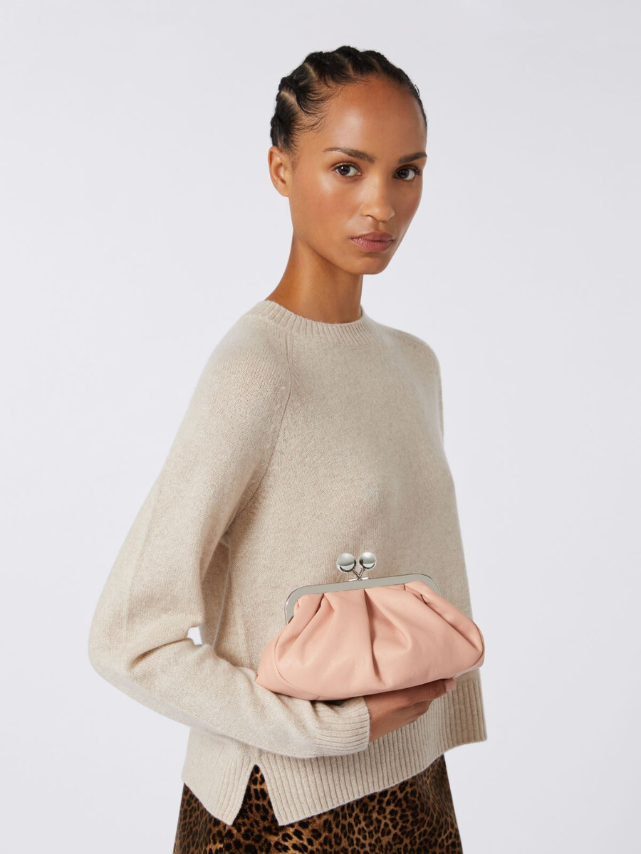 small sheepskin pasticcino bag - antique rose