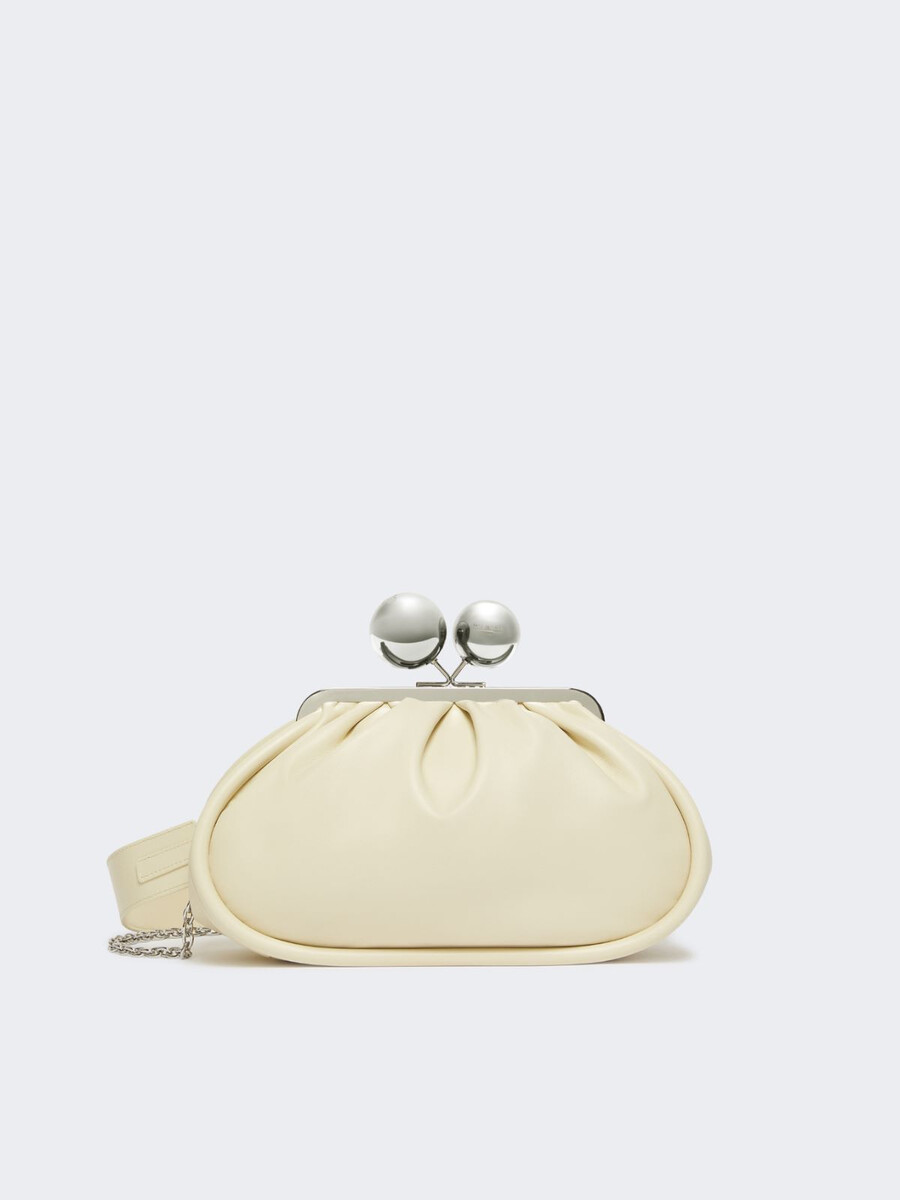 medium pasticcino bag in glossy nappa leather - ivory