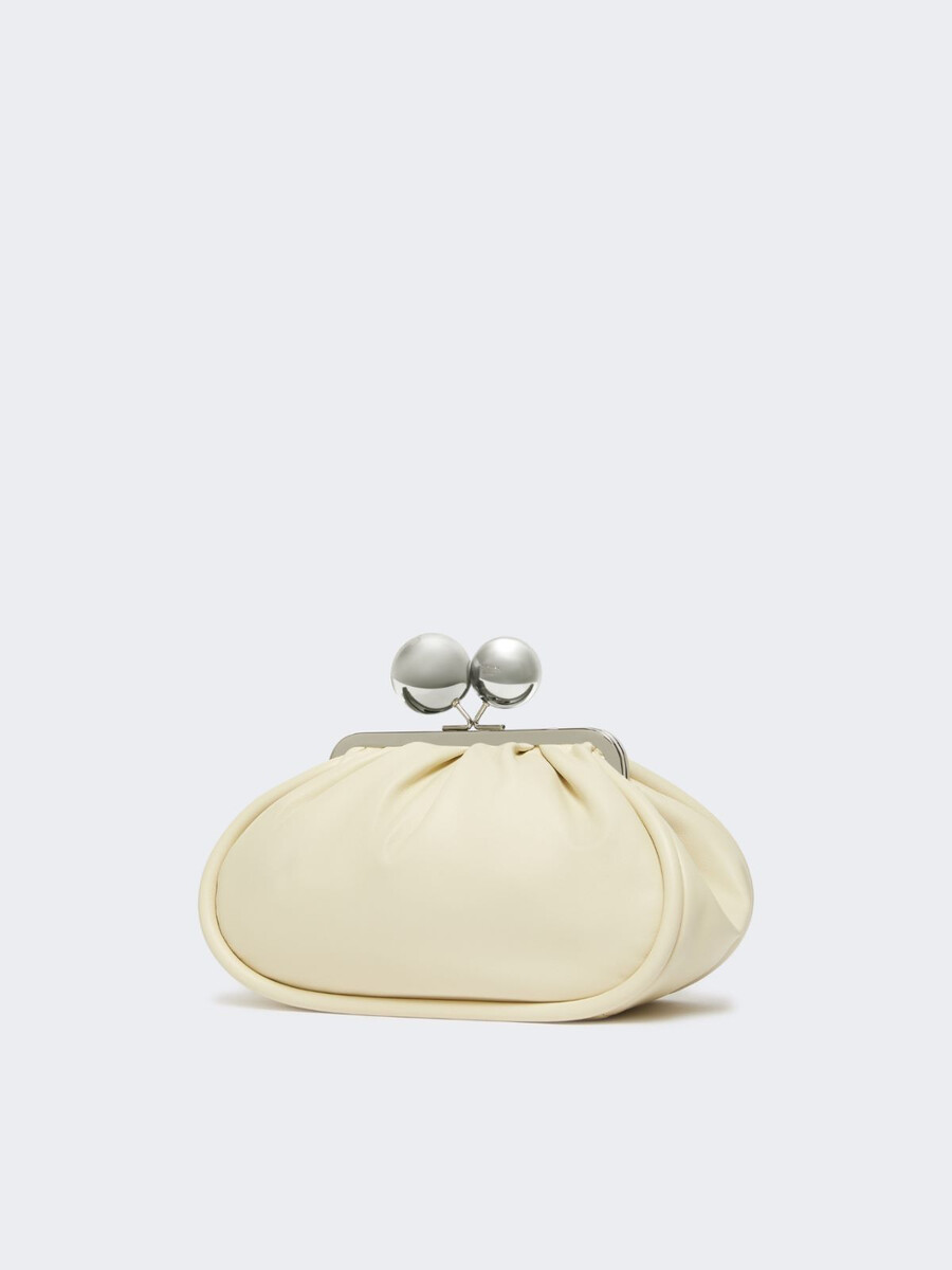 medium pasticcino bag in glossy nappa leather - ivory