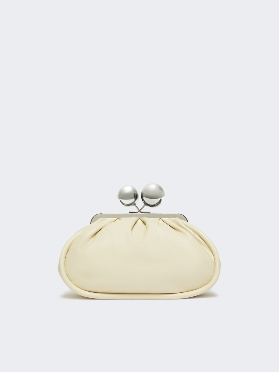 medium pasticcino bag in glossy nappa leather - ivory