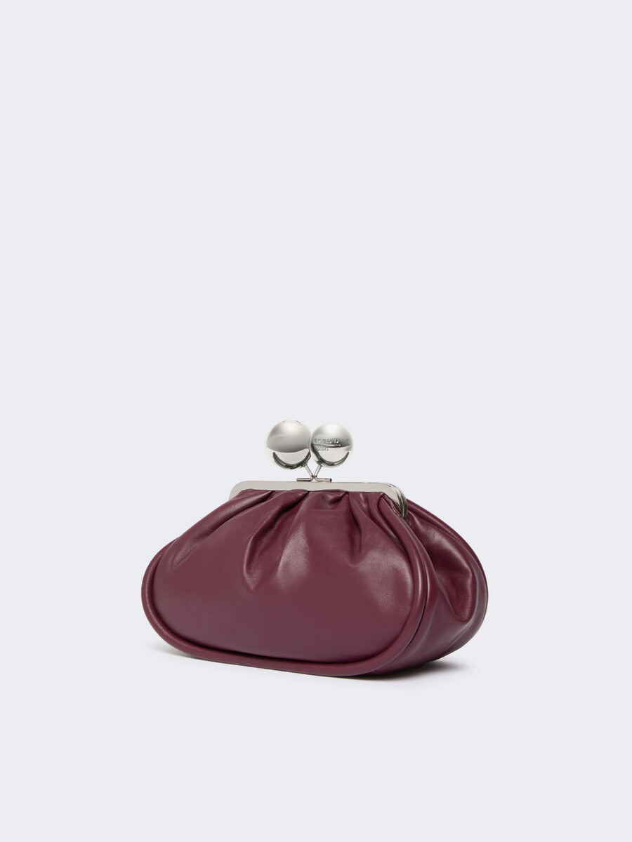 medium pasticcino bag in glossy nappa leather - red purple