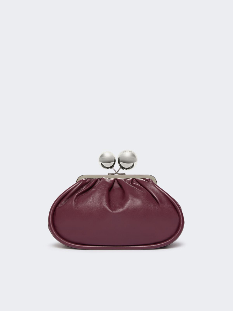medium pasticcino bag in glossy nappa leather - red purple