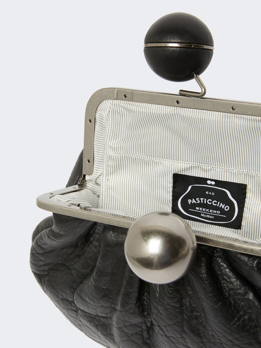 medium nappa leather pasticcino bag - black