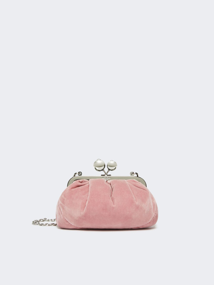 small cotton velvet pasticcino bag - pink