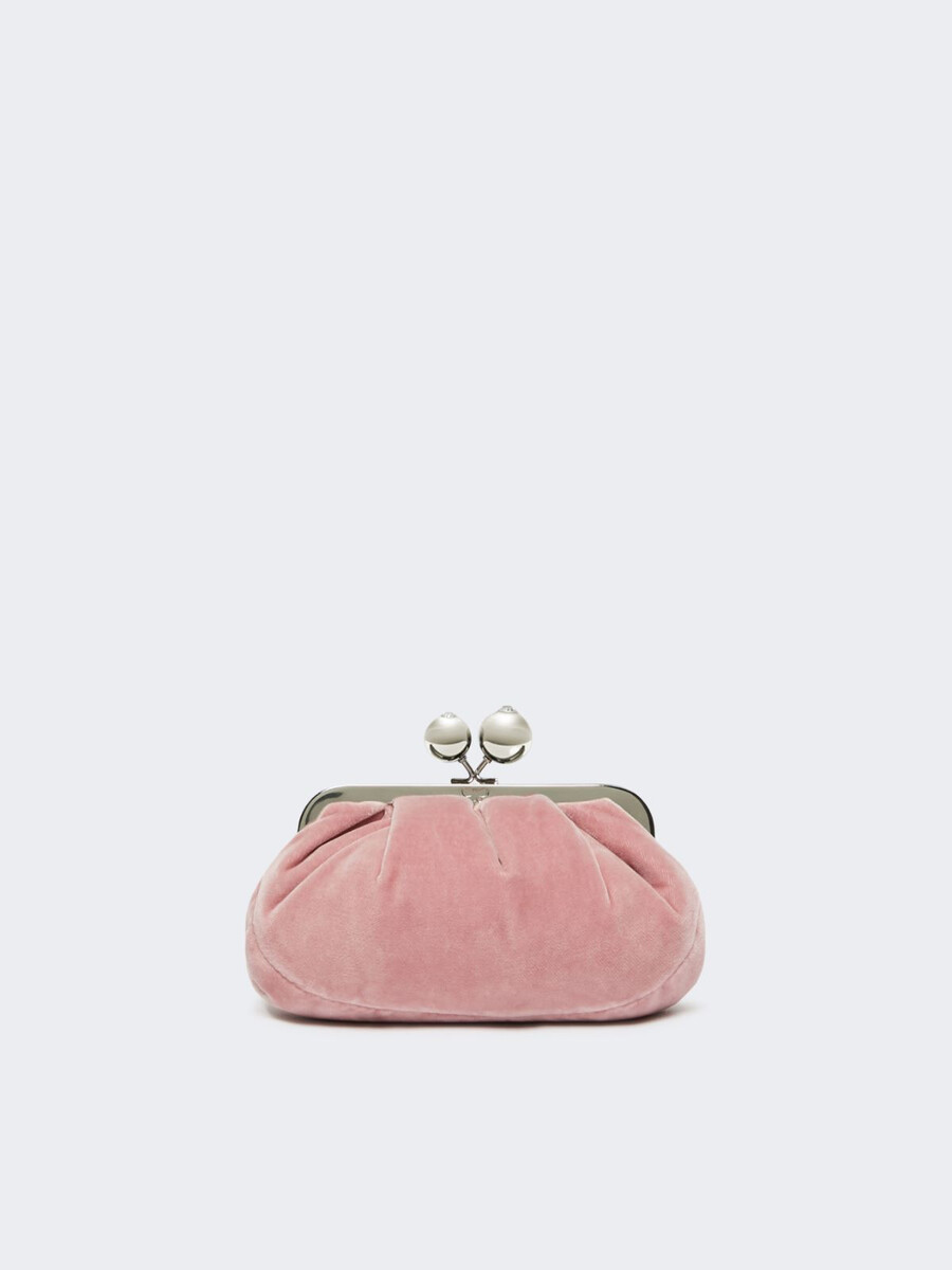 small cotton velvet pasticcino bag - pink