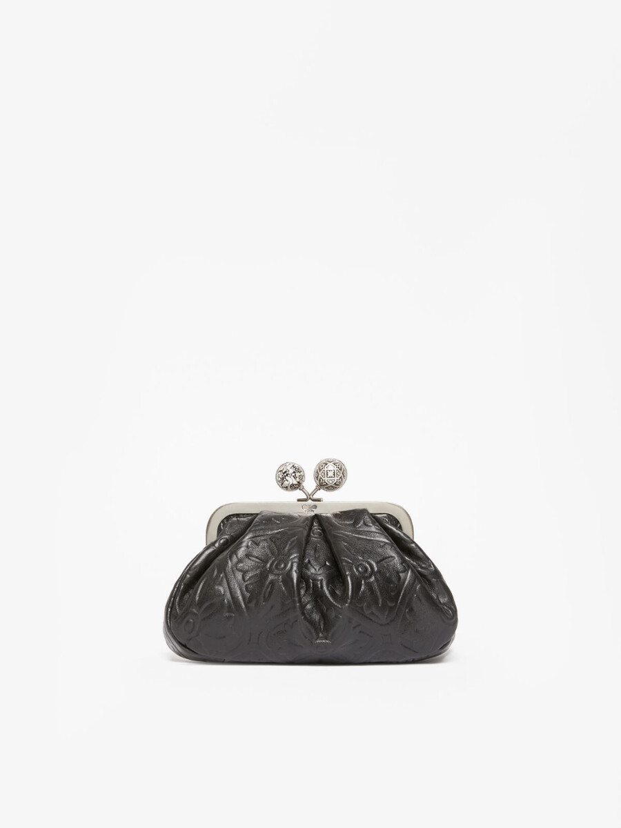 small smooth leather pasticcino bag - black