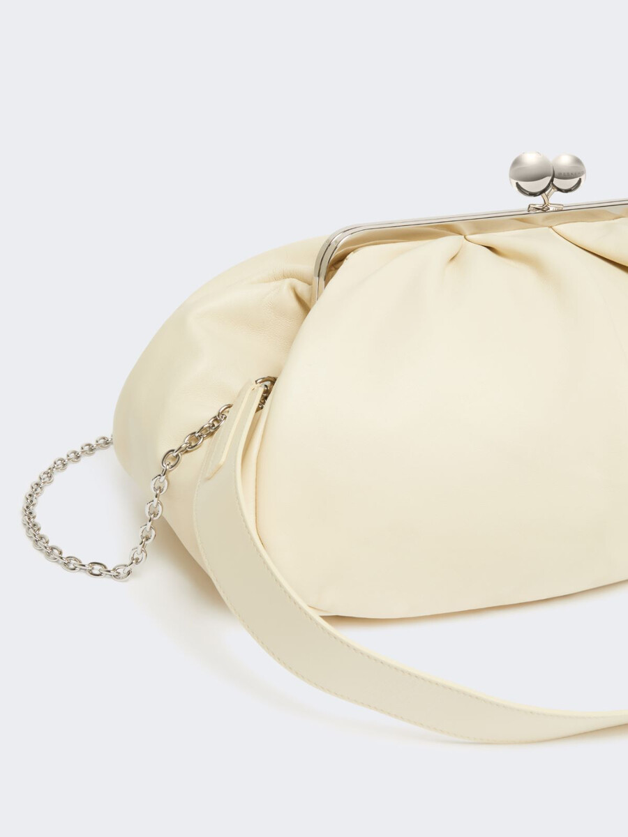 large sheepskin pasticcino bag - ivory