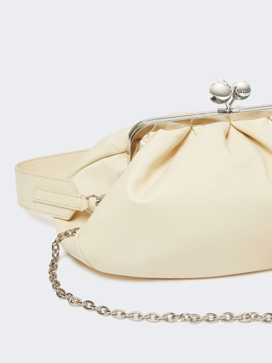 medium sheepskin pasticcino bag - ivory