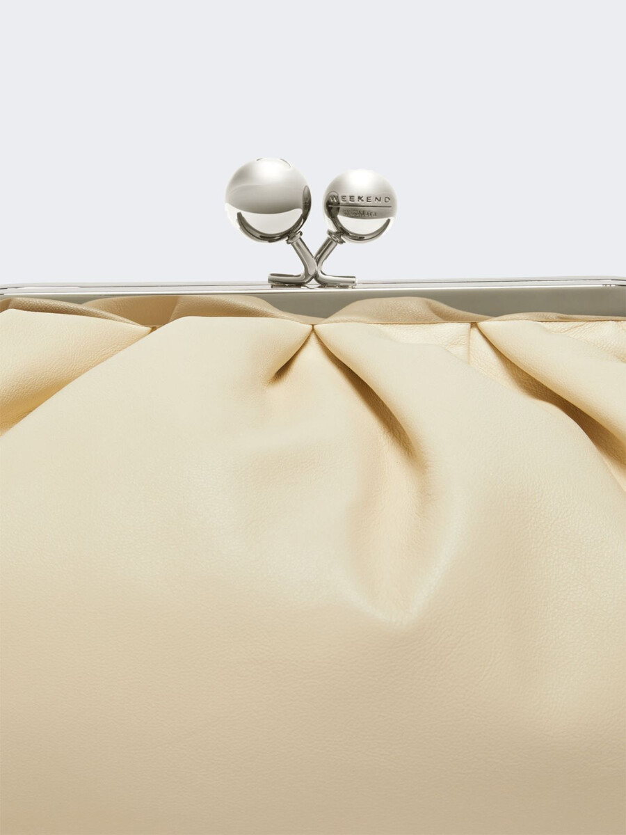 medium sheepskin pasticcino bag - ivory