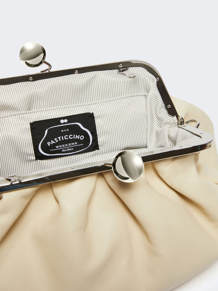 medium sheepskin pasticcino bag - ivory