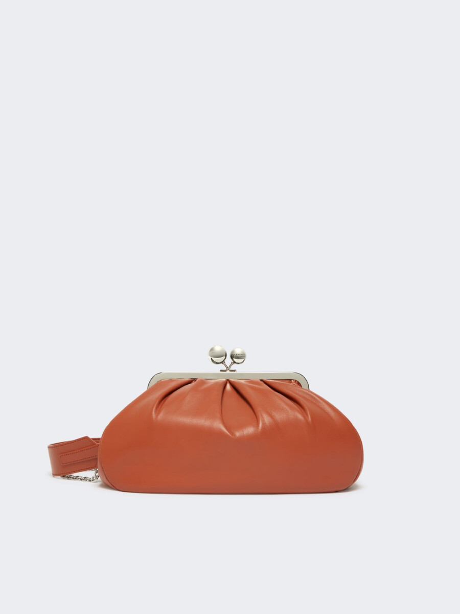 medium sheepskin pasticcino bag - rust