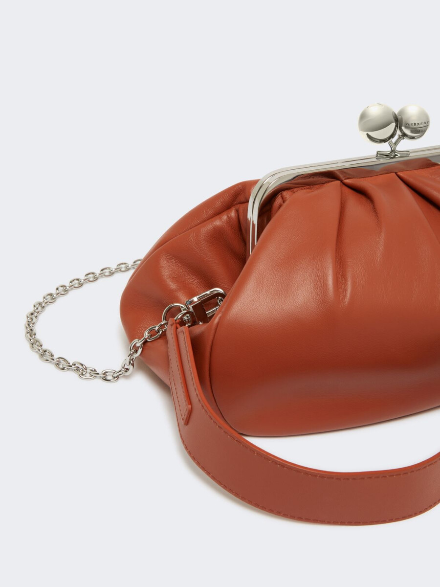 medium sheepskin pasticcino bag - rust