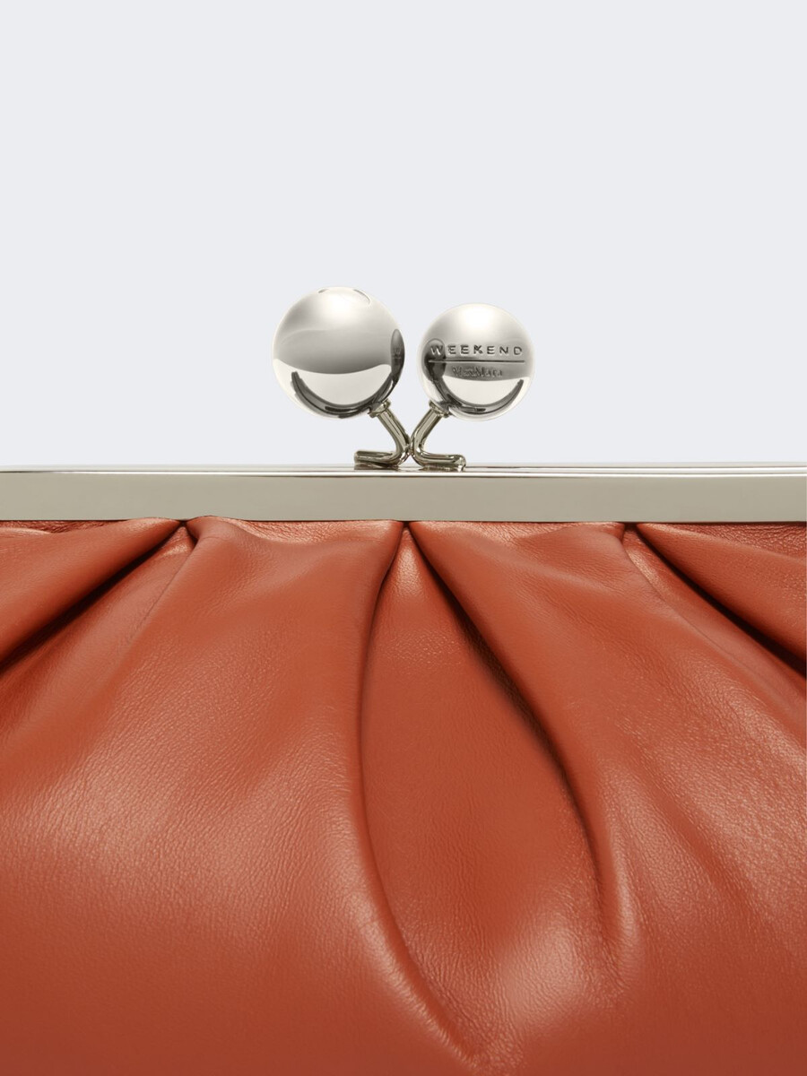 medium sheepskin pasticcino bag - rust
