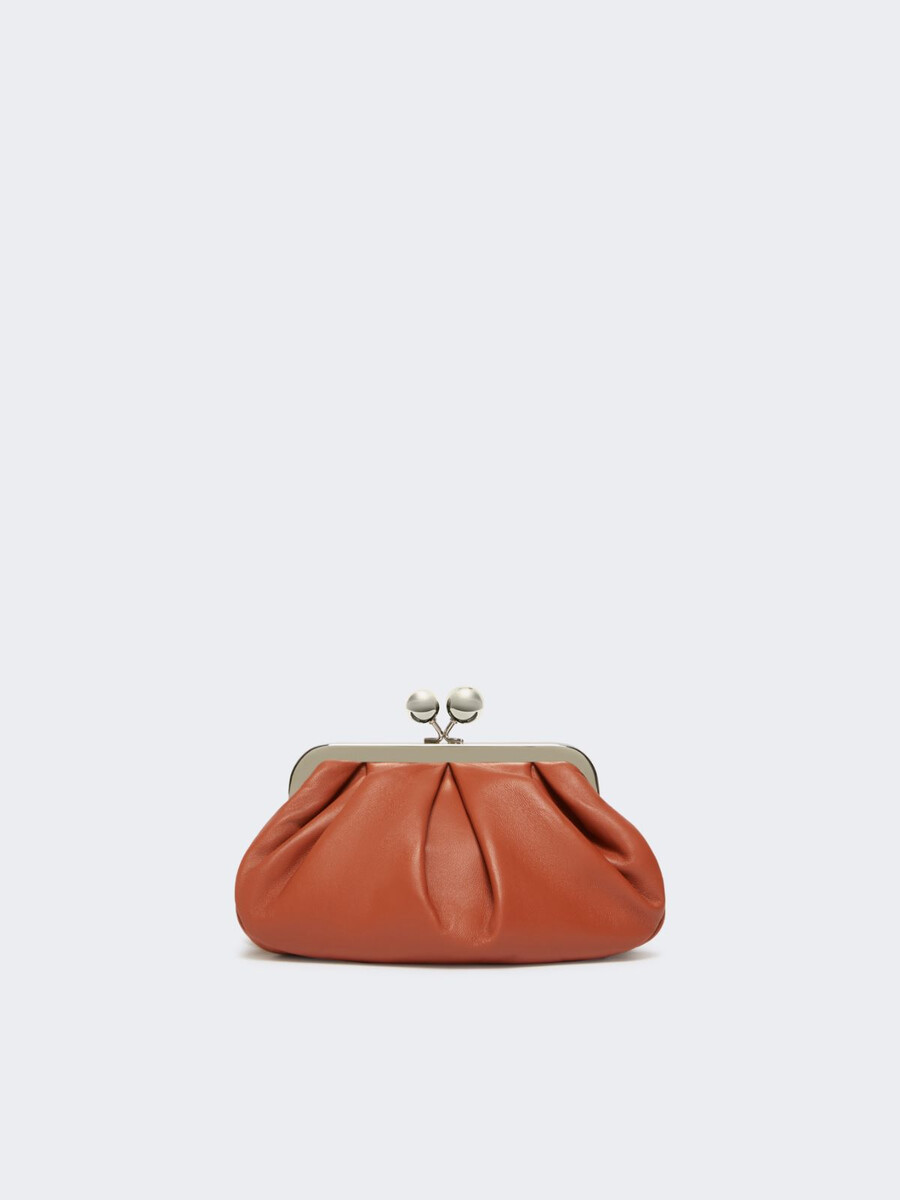 small sheepskin pasticcino bag - rust