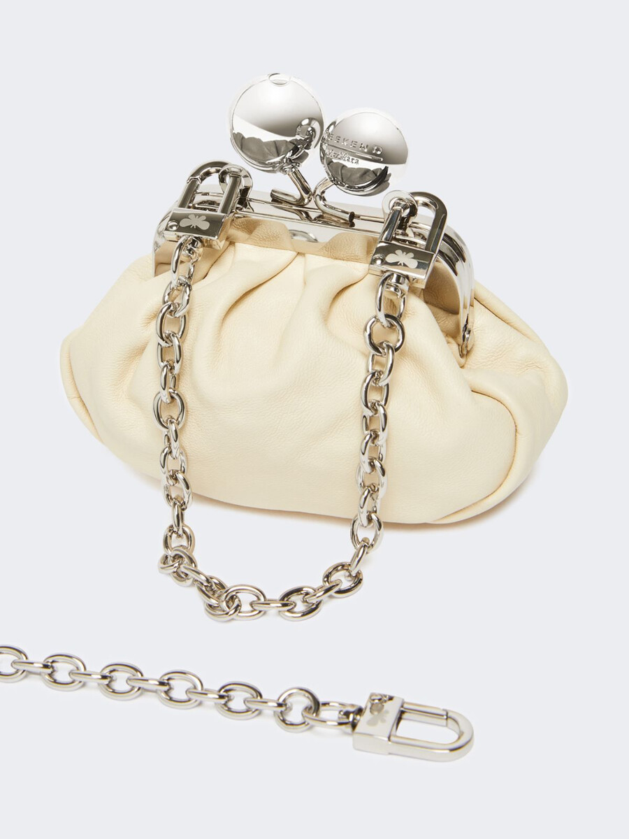 nappa sheepskin nano pasticcino bag - ivory