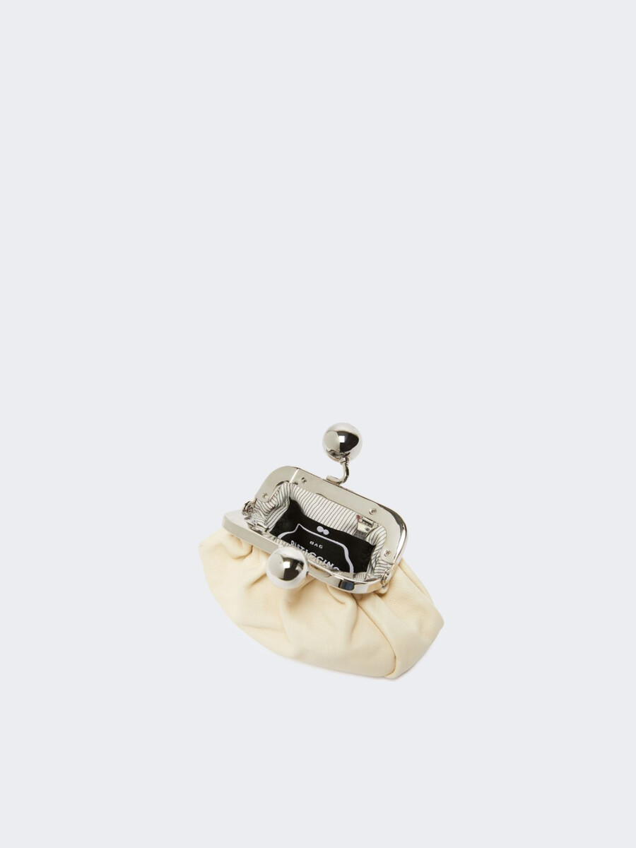 nappa sheepskin nano pasticcino bag - ivory