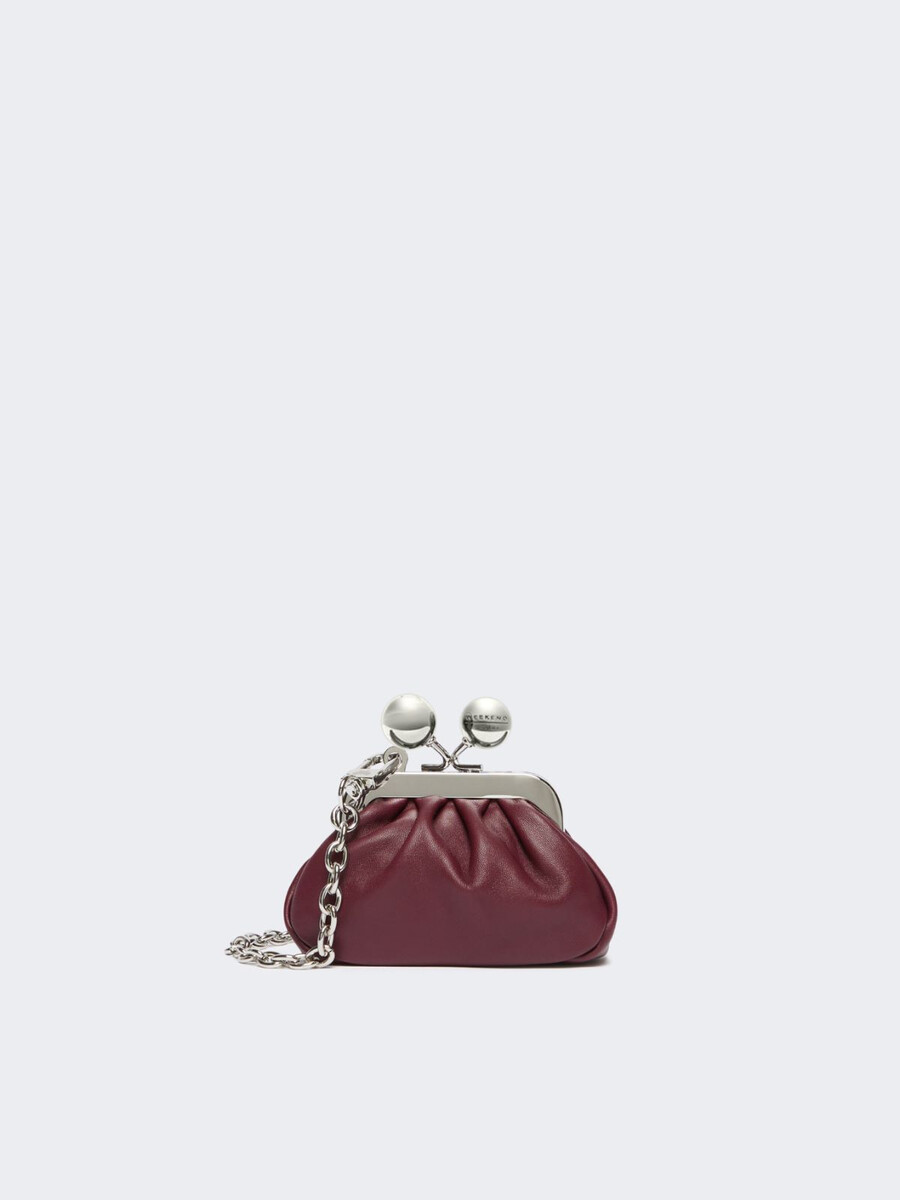 nappa sheepskin nano pasticcino bag - red purple