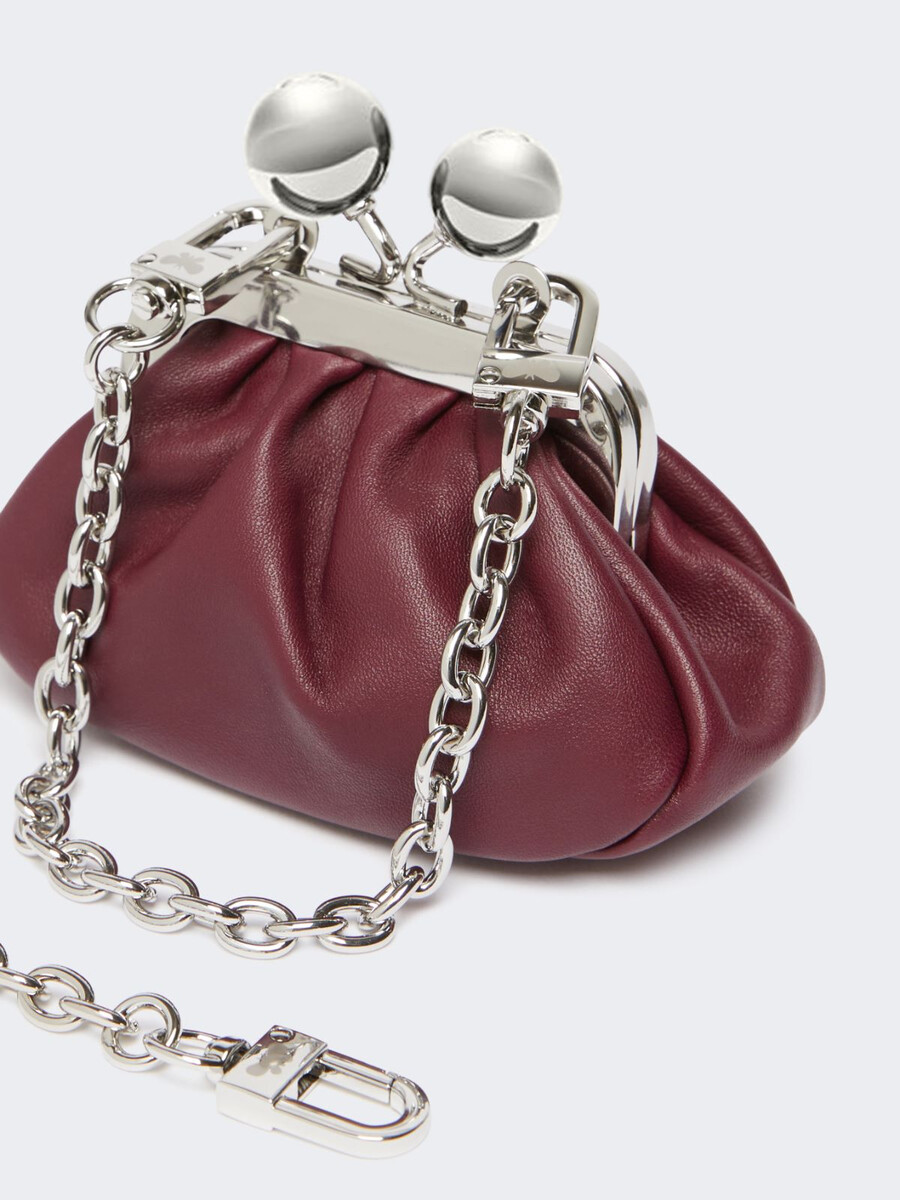 nappa sheepskin nano pasticcino bag - red purple