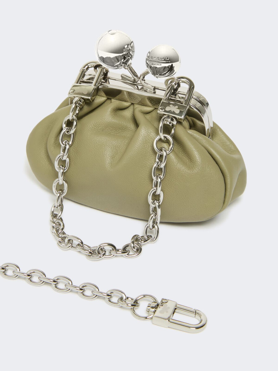 nappa sheepskin nano pasticcino bag - sage green