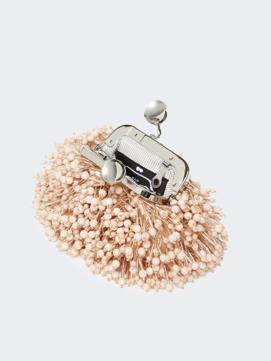 satin and sequin nano pasticcino bag - powder