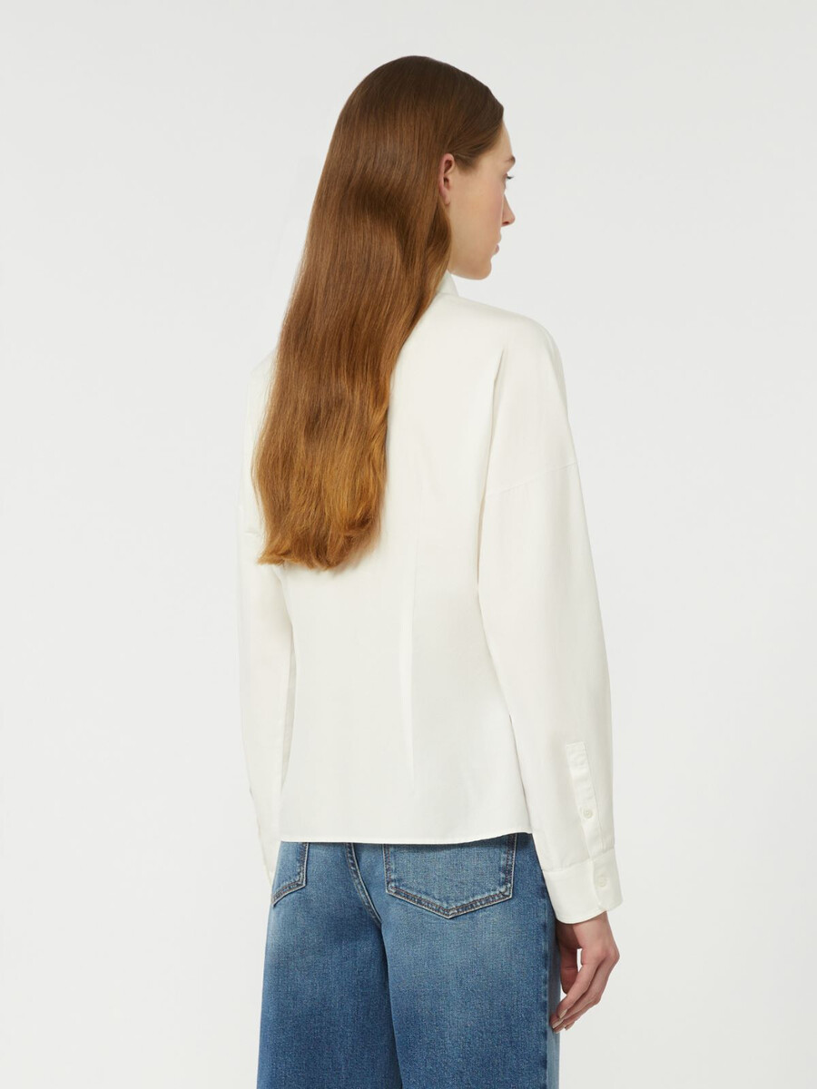 cotton oxford shirt - white