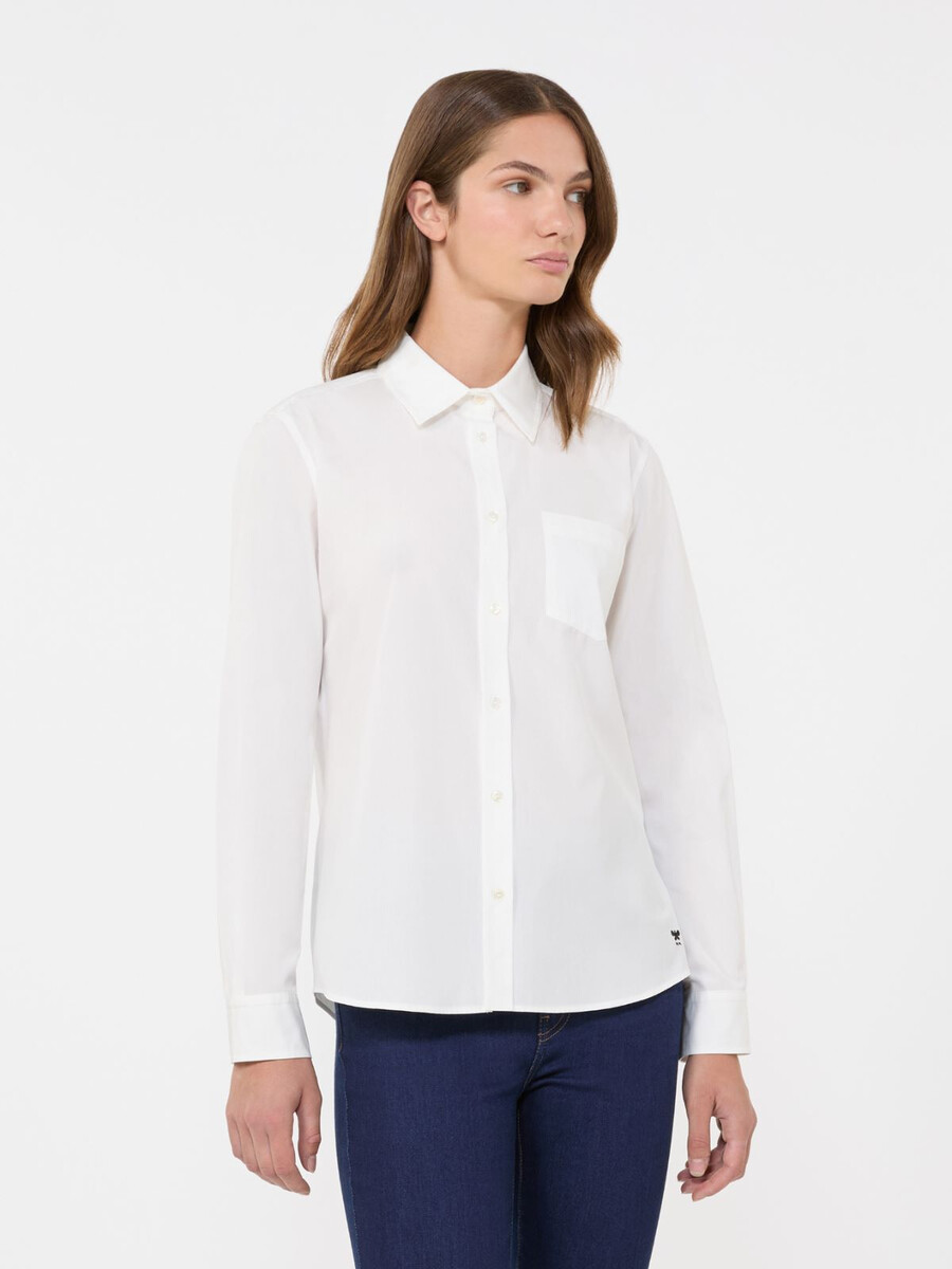 classic cotton shirt - optical white