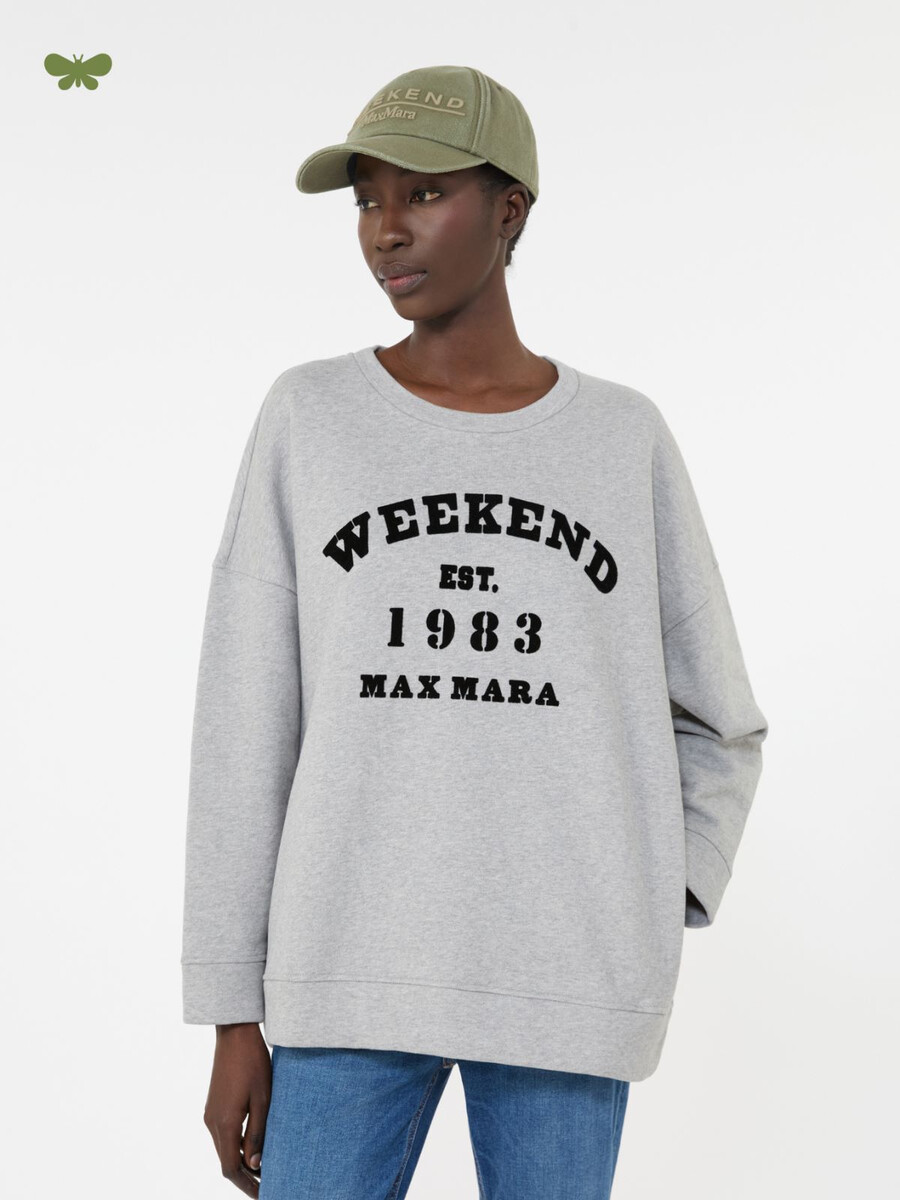 cotton crew-neck sweatshirt - light grey