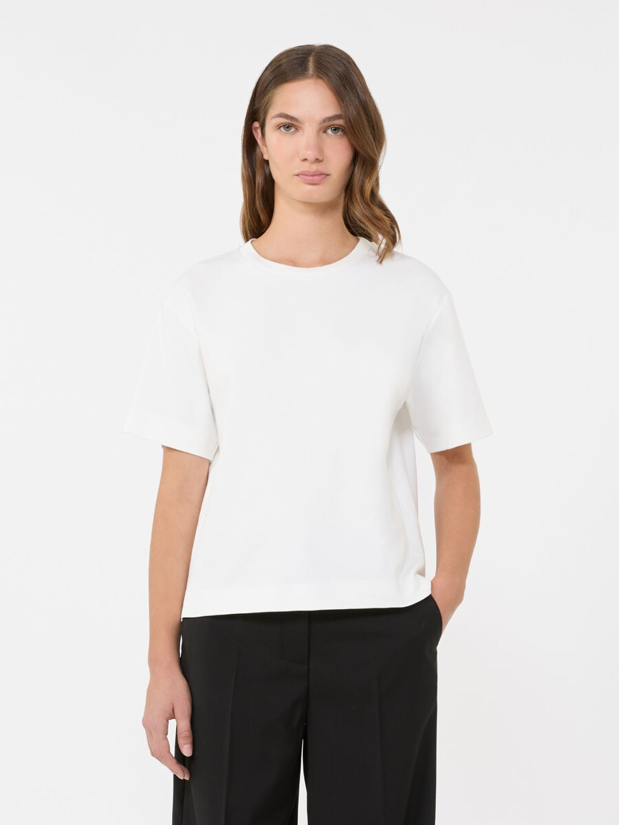 jersey boxy t-shirt - white