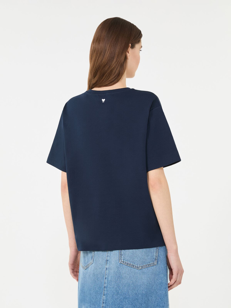 jersey boxy t-shirt - navy