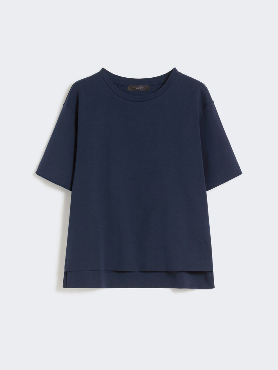 jersey boxy t-shirt - navy