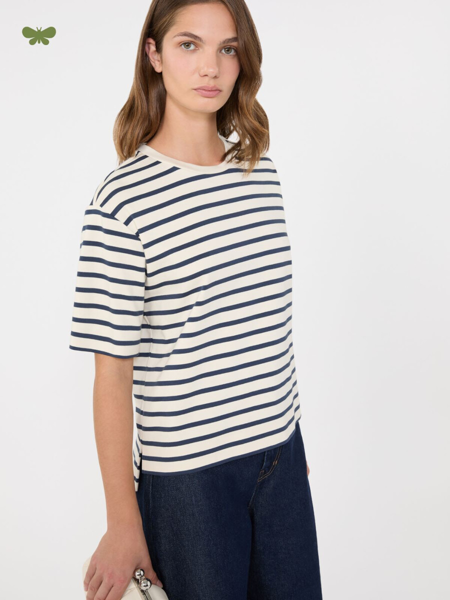 jersey boxy t-shirt - ecru
