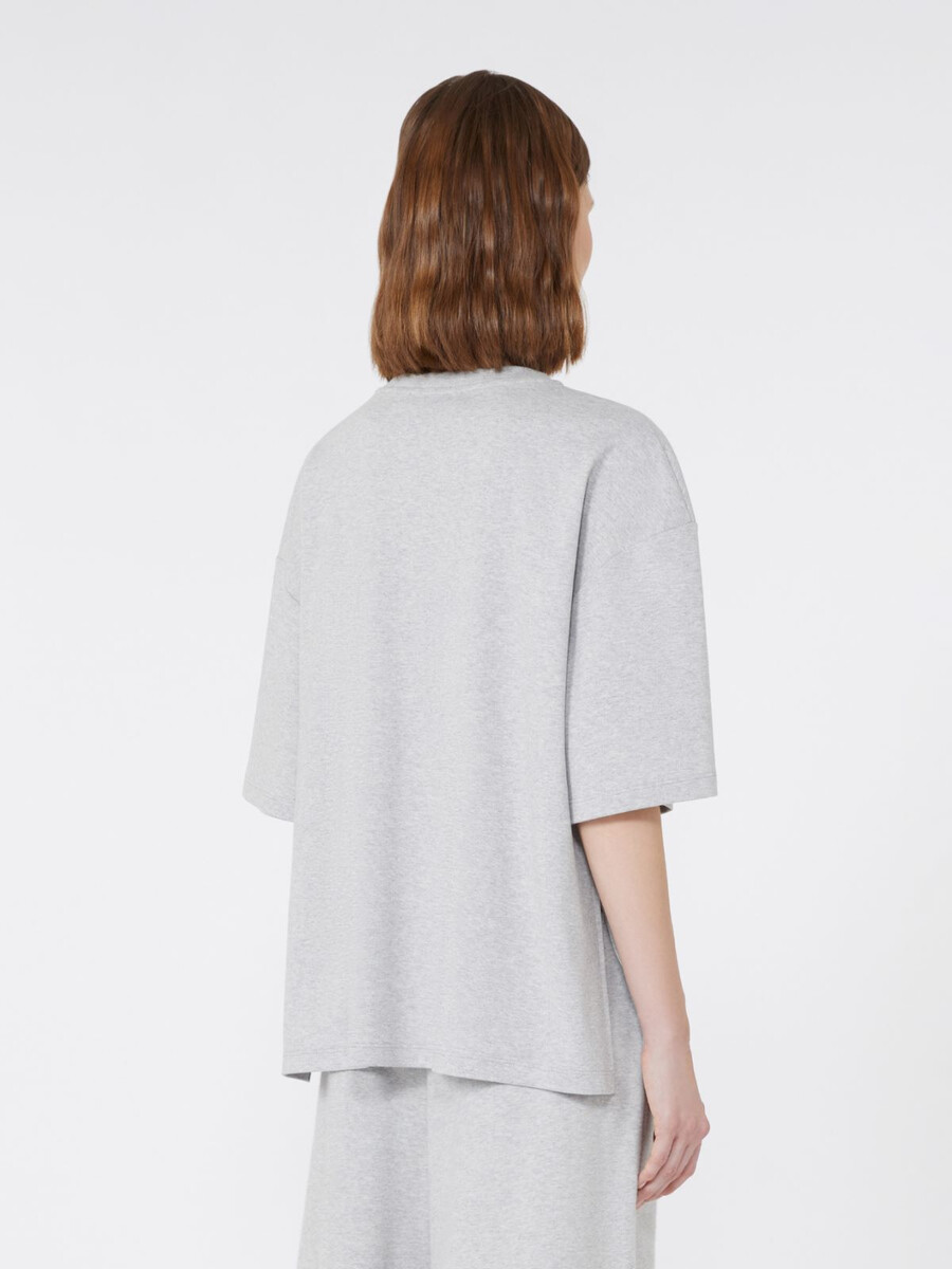 pure cotton jersey t-shirt - light grey