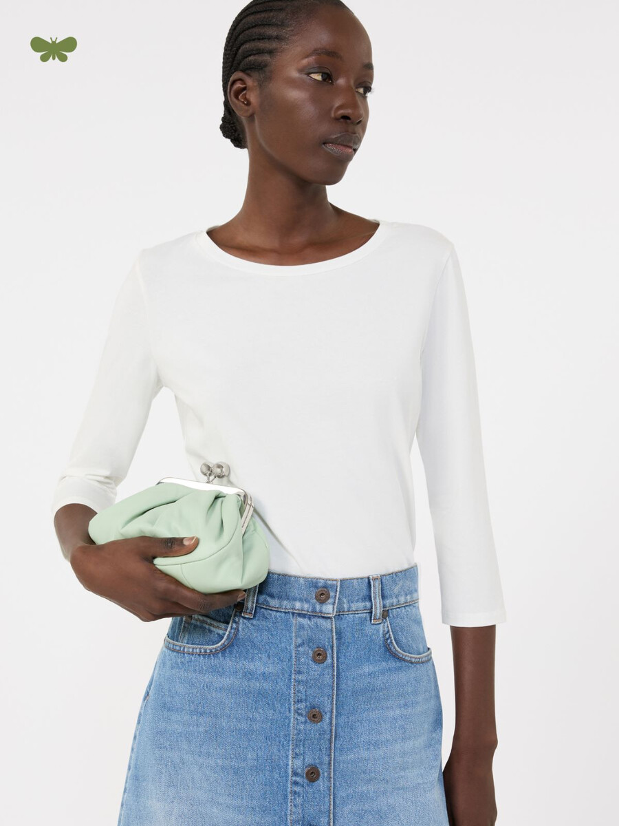stretch cotton t-shirt - white