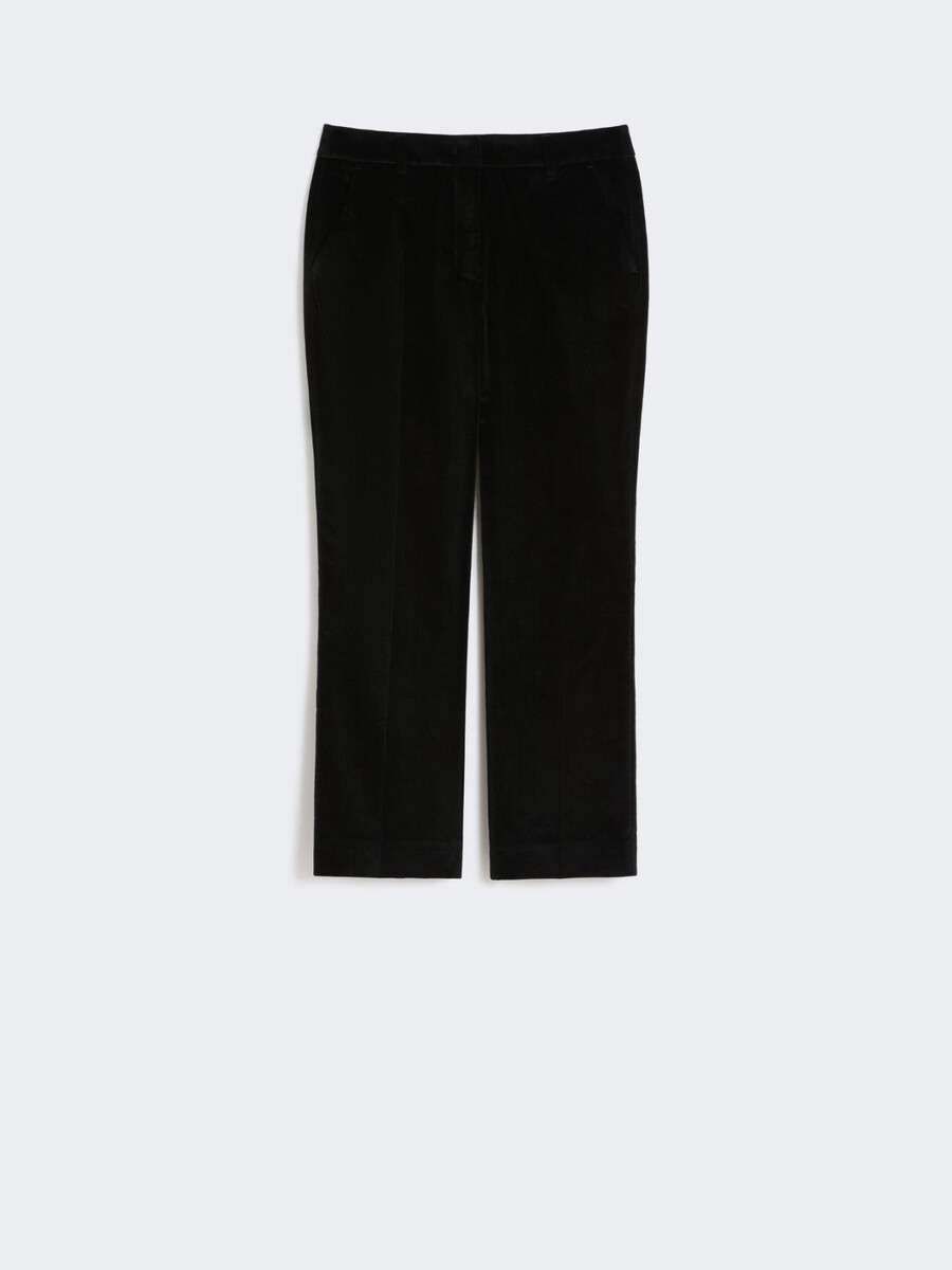 corduroy trousers - black
