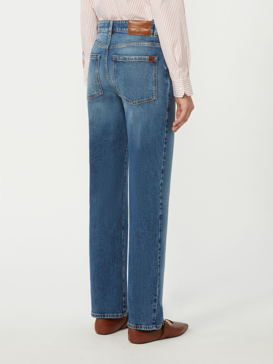 straight-leg denim jeans - navy