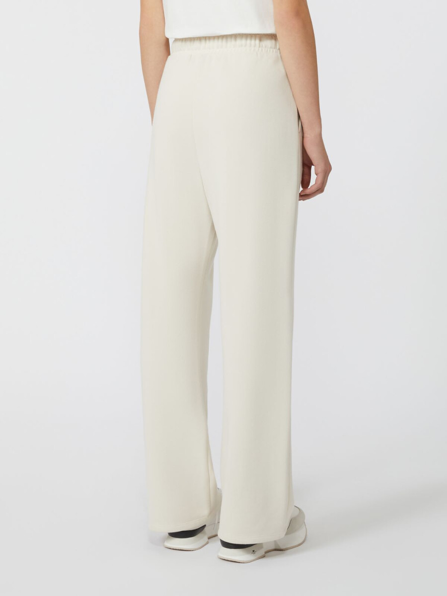 fleece trousers - ivory